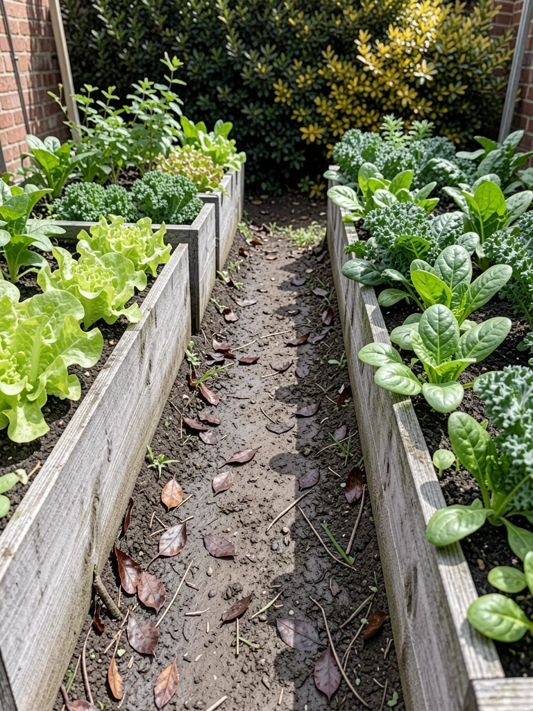 Mãos segurando um smartphone com tela exibindo campanha de financiamento coletivo para horta comunitária, ao fundo plantas em vasos.