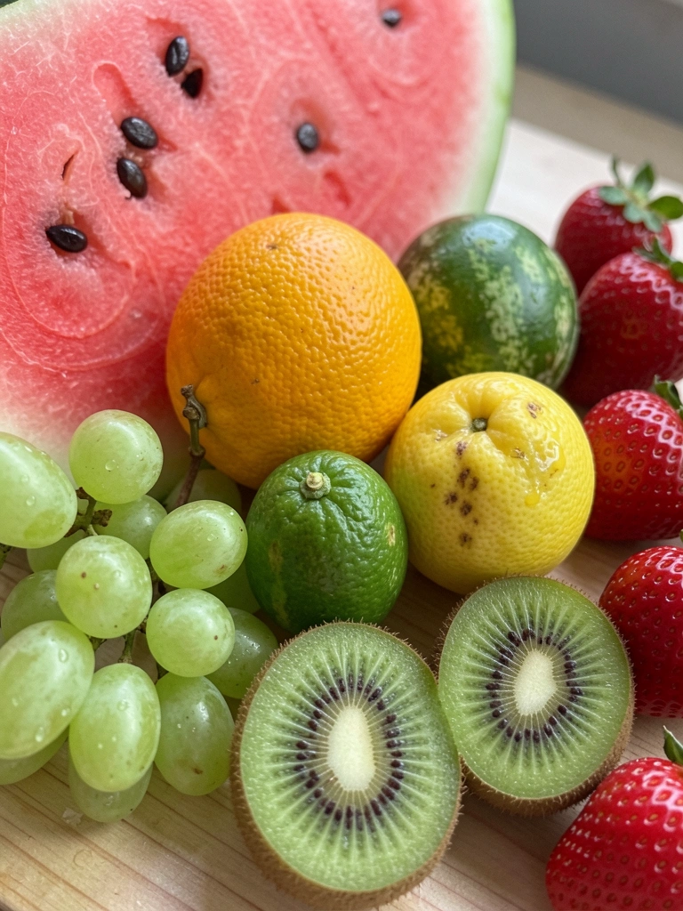 Diagrama botânico seccionado de uma fruta destacando exocarpo, mesocarpo e endocarpo.